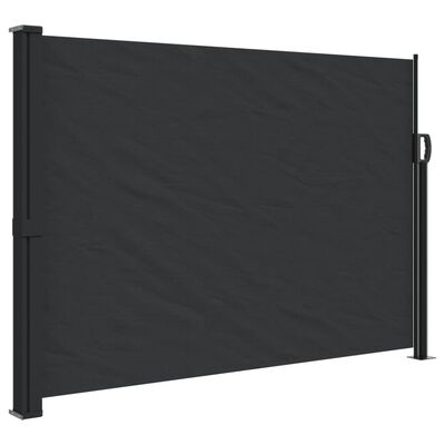 vidaXL Tenda da Sole Laterale Retrattile Nera 140x300 cm