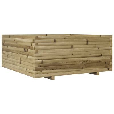 vidaXL Fioriera da Giardino 110x110x49,5 cm Legno di Pino Impregnato