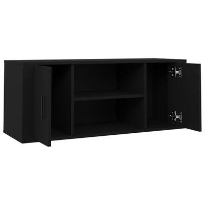 vidaXL Mobile Porta TV Nero 100x35x40 cm in Legno Multistrato