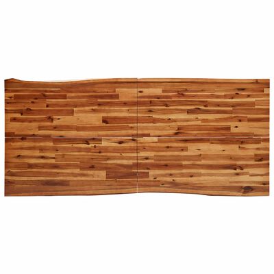 vidaXL Tavolo da Pranzo Bordi Vivi 200x90x75 cm Legno Massello Acacia