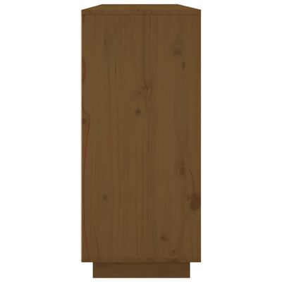 vidaXL Credenza ambra 120x35x80 cm in Legno Massello di Pino