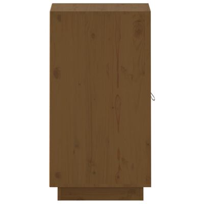 vidaXL Credenza ambra 34x40x75 cm in Legno Massello di Pino