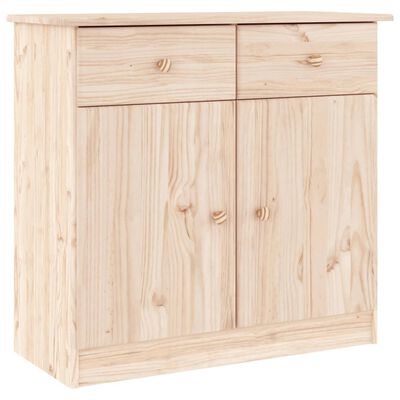 vidaXL Credenza ALTA 77x35x73 cm in Legno Massello di Pino