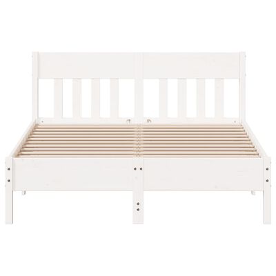 vidaXL Letto senza Materasso Bianco 140x200 cm Legno Massello di Pino