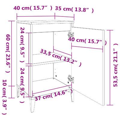 vidaXL Comodini 2 pz Bianco Lucido 40x35x70 cm in Legno Multistrato