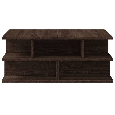 vidaXL Tavolino da Salotto Rovere Marrone 70x70x29cm Legno Multistrato