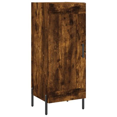 vidaXL Credenza Rovere Fumo 34,5x34x90 cm in Legno Multistrato