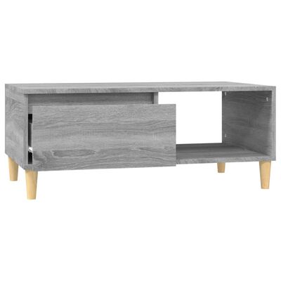 vidaXL Tavolino Salotto Grigio Sonoma 90x50x36,5 cm Legno Multistrato