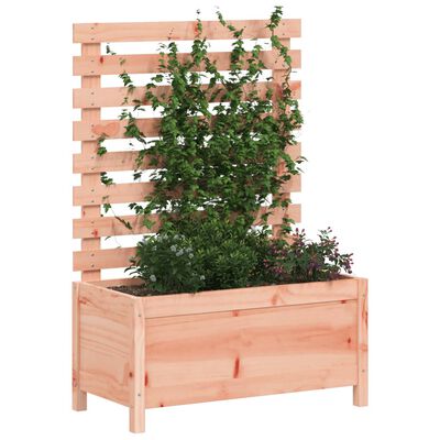 vidaXL Fioriera Giardino con Rastrelliera 79x39,5x114cm Legno Douglas