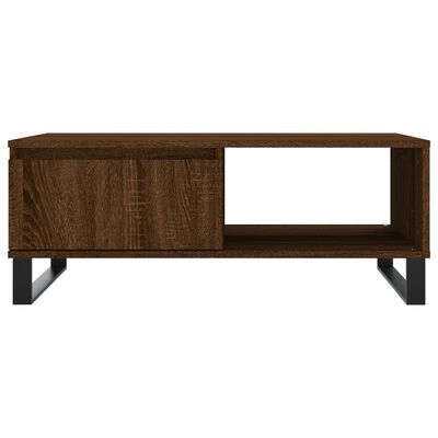 vidaXL Tavolino da Salotto Rovere Marrone 90x60x35cm Legno Multistrato