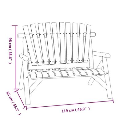 vidaXL Set Divani da Giardino 5 pz in Legno Massello di Abete