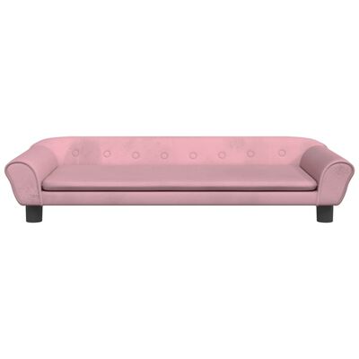 vidaXL Divano per Bambini Rosa 100x50x26 cm in Velluto