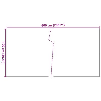 vidaXL Paravento da Balcone Antracite 600x100 cm in Polyrattan