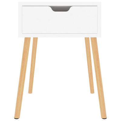 vidaXL Comodini 2pz Bianco Lucido 40x40x56 cm in Legno Multistrato