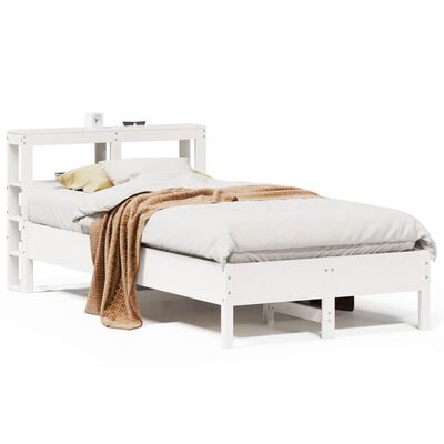 vidaXL Letto senza Materasso Bianco 90x200 cm Legno Massello di Pino