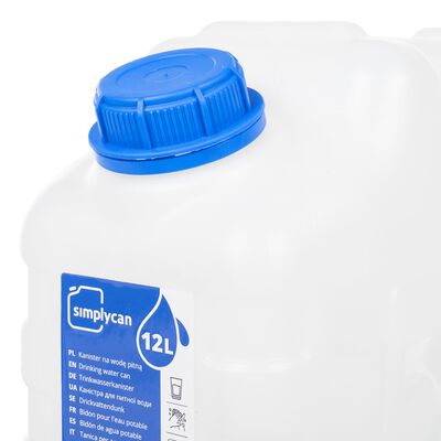 vidaXL Contenitore Acqua con Rubinetto Trasparente 10 L in Plastica