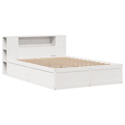 vidaXL Giroletto senza Materasso Bianco 150x200 cm Legno Massello Pino