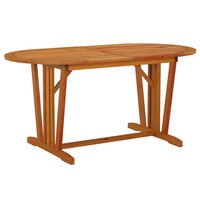 vidaXL Tavolo da Giardino 160x85x75 cm in Legno Massello di Eucalipto