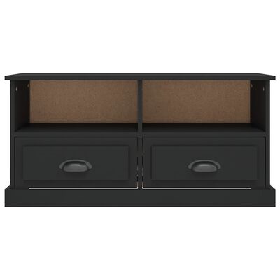 vidaXL Mobile Porta TV Nero 93x35,5x45 cm in Legno Multistrato