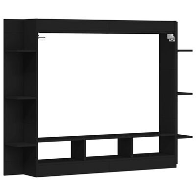 vidaXL Mobile Porta TV Nero 152x22x113 cm in Legno Multistrato