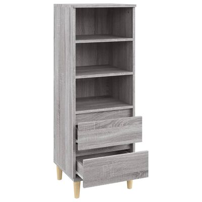 vidaXL Credenza Grigio Sonoma 40x36x110 cm in Legno Multistrato