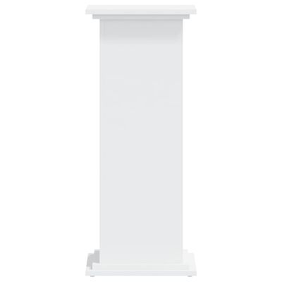 vidaXL Supporto per Piante Bianco 33x33x80 cm in Legno Multistrato