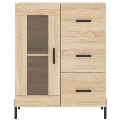 vidaXL Credenza Rovere Sonoma 69,5x34x90 cm in Legno Multistrato