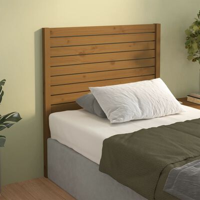 vidaXL Testiera per Letto ambra 106x4x100 cm in Legno Massello di Pino