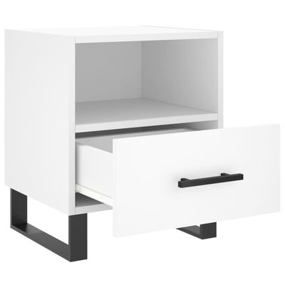 vidaXL Comodini 2 pz Bianchi 40x35x47,5 cm in Legno Multistrato