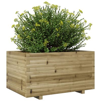 vidaXL Fioriera da Giardino 90x60x49,5 cm in Legno di Pino Impregnato