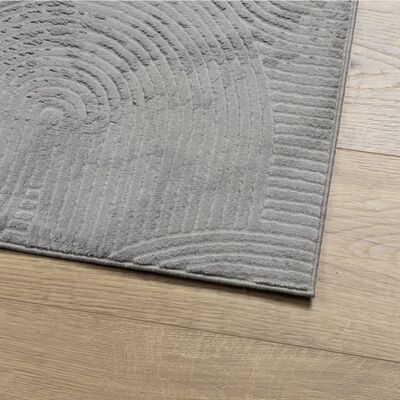 vidaXL Tappeto IZA a Pelo Corto Aspetto Scandinavo Grigio 140x200 cm