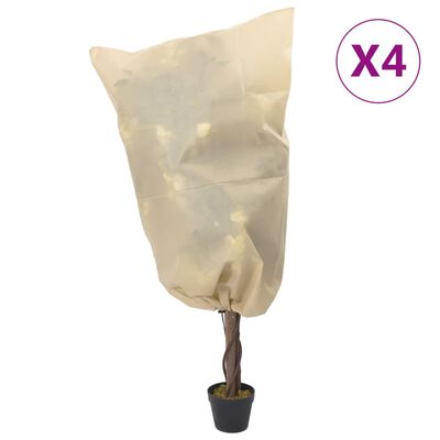 vidaXL Coperture con Coulisse per Piante 4pz 70 g/m² 0,8x1,2 m