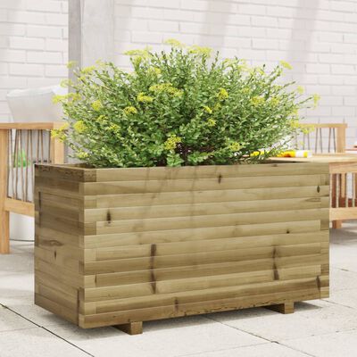 vidaXL Fioriera da Giardino 90x40x49,5 cm in Legno di Pino Impregnato