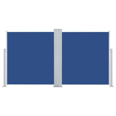 vidaXL Tenda da Sole Laterale Retrattile Blu 140x600 cm