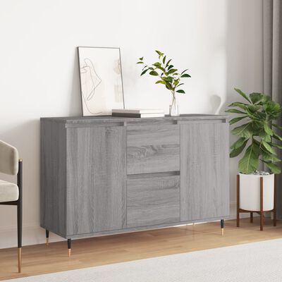 vidaXL Credenza Grigio Sonoma 104x35x70 cm in Legno Multistrato