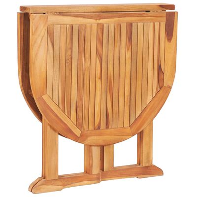 vidaXL Set da Pranzo da Esterno Pieghevole 5 pz Legno Massello di Teak