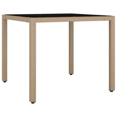 vidaXL Set da Pranzo da Giardino 3 pz con Cuscini Beige in Polyrattan