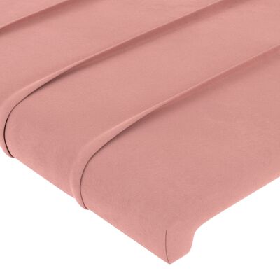 vidaXL Testiere 4 pz Rosa 100x5x78/88 cm in Velluto