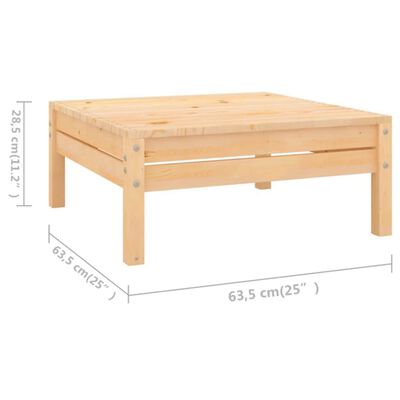 vidaXL Set Salotto da Giardino 8 pz in Legno Massello di Pino