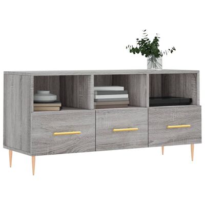 vidaXL Mobile TV Grigio Sonoma 102x36x50 cm in Legno Multistrato