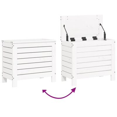 vidaXL Set Divani da Giardino 10 pz Bianco in Legno Massello di Pino