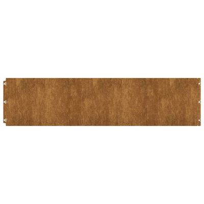 vidaXL Bordure per Prato 10 pz 25x103 cm Flessibili in Acciaio Corten