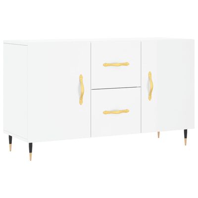 vidaXL Credenza Bianco Lucido 100x36x60 cm in Legno Multistrato