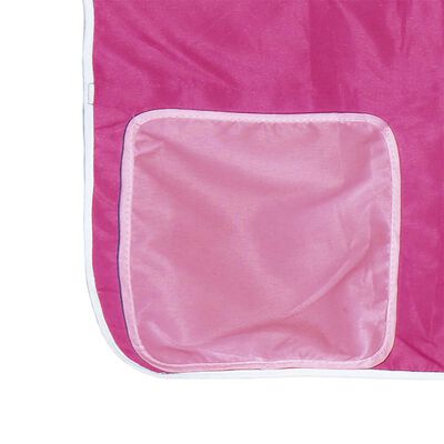 vidaXL Letto a Soppalco con Tende Bambini Rosa 90x200 cm Massello Pino