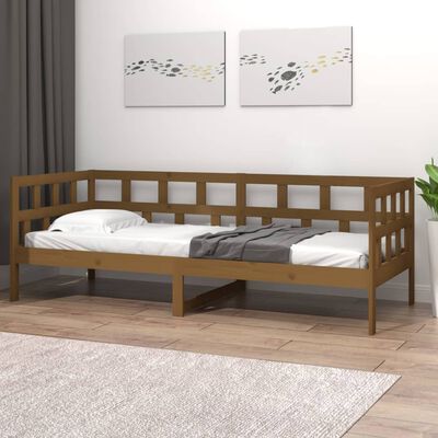 vidaXL Dormeuse Ambra in Legno Massello di Pino 80x200 cm