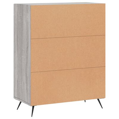 vidaXL Credenza Grigio Sonoma 69,5x34x90 cm in Legno Multistrato