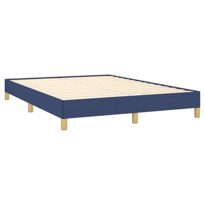 vidaXL Giroletto senza Materasso Blu 140x190 cm in Tessuto