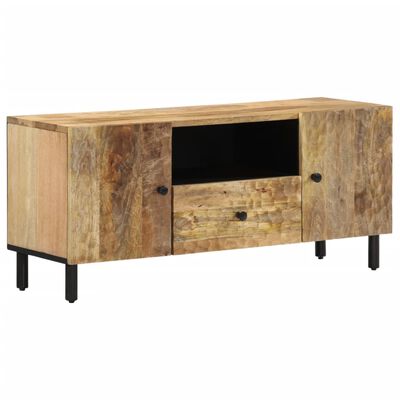 vidaXL Mobile Porta TV 105x33x46cm in Legno Massello di Mango