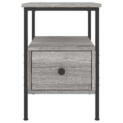 vidaXL Comodini 2pz Grigio Sonoma 34x36x50 cm in Legno Multistrato