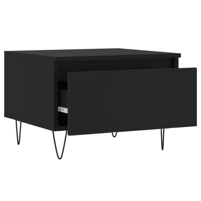 vidaXL Tavolino da Salotto Nero 50x46x35 cm in Legno Multistrato